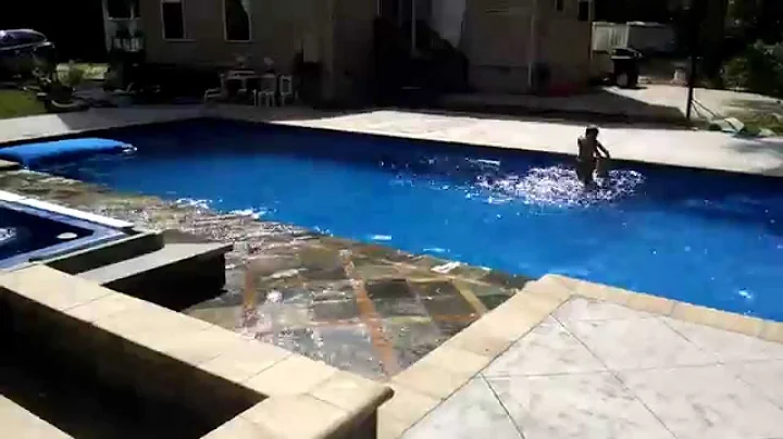 Jason's Greco fiberglass pool almost finished