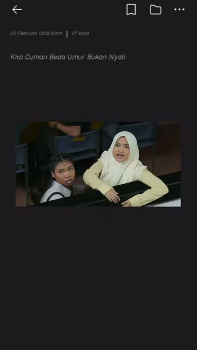 Story' wa keren Si Endah || Kita cuma beda umur bukan nyali