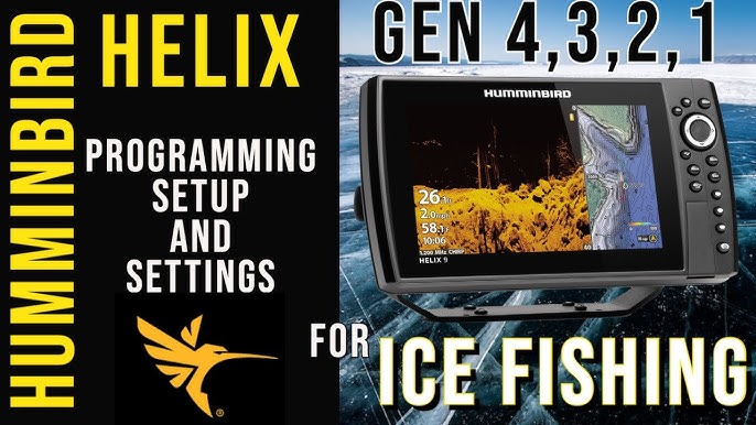 How To Set Up a Humminbird Helix 5 or 7 for Ice Fishing. My