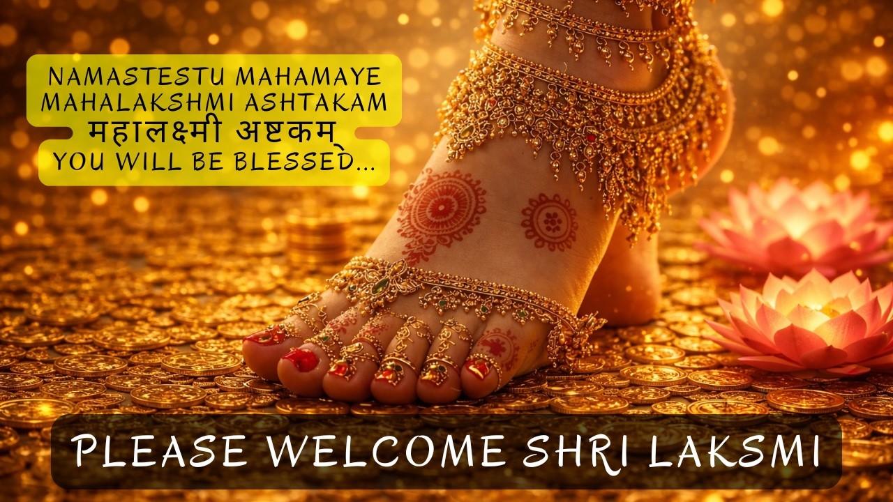 NAMASTESTU MAHAMAYE | Mahalakshmi Ashtakam | Manifestation for Wealth & Divine Grace of Lakshmi🌷