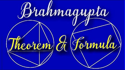 Brahmagupta theorem and formula