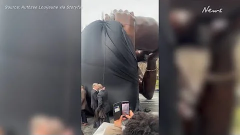 MLK Jr Memorial 'Embrace' Unveiled at Boston Common