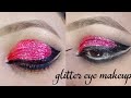 Jbp khushi beauty parlour  pink glitter eye makeup step by step contact us  4339223626