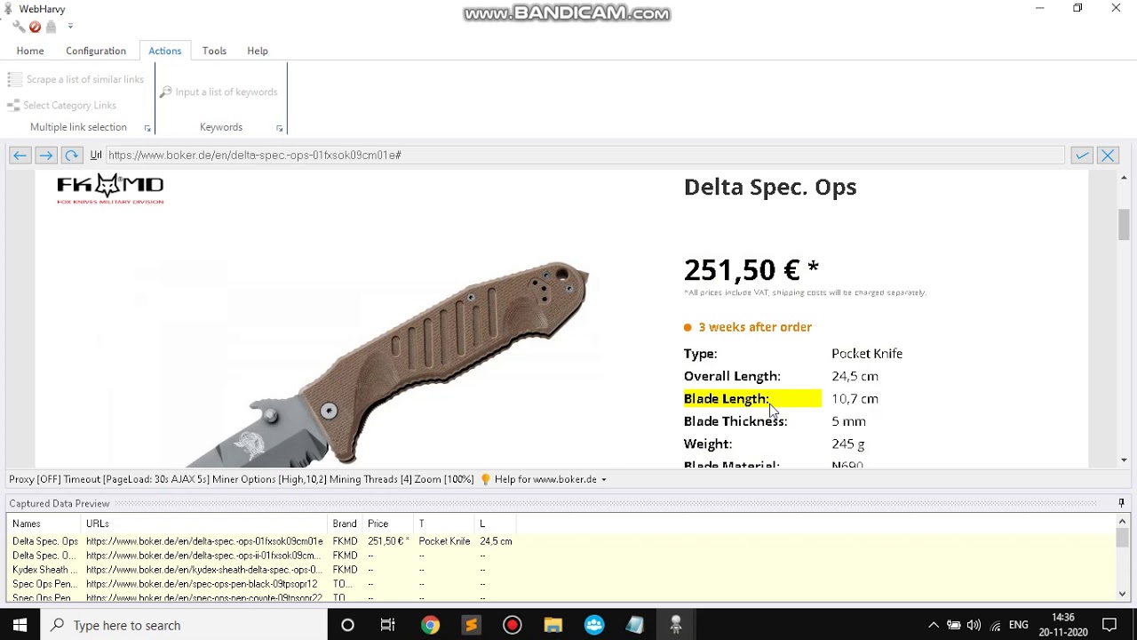How to perform product generic name based keyword scraping in Boker website | Webharvy