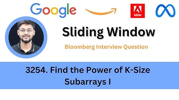 Solving LeetCode 3254  Find the Power of K Size Subarrays I | Sliding Window | Bloomberg