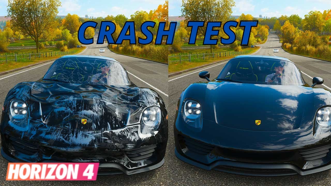 Super Car's Crash Test Total Damage  - Forza Horizon 4 | NVIDIA GTX