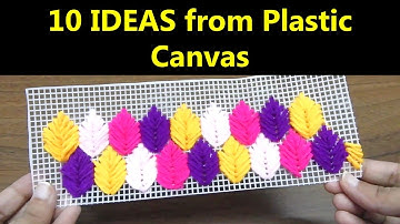 10 Creative and Easy-to-Make Projects from Plastic Canvas for beginners @LearningProcessDIY (Hema)