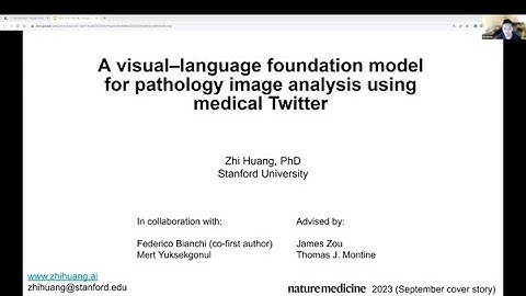A visual–language foundation model for pathology using medical Twitter: Zhi Huang, 02/10/23
