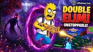 ​Homer Simpson + Legendary Bonebattler SMG = Unstoppable Double Elim! 🔥 | Fortnite