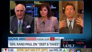 Sen. Rand Paul on Closing Bell with Maria Bartiromo on CNBC - 12/18/12