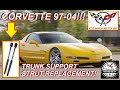 C5 Chevy Corvette Trunk Lift Support Strut Removal &amp; Installation 1997-2004 How To Replace Prop