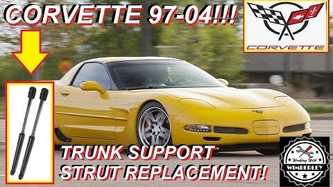 C5 Chevy Corvette Trunk Lift Support Strut Removal & Installation 1997-2004 How To Replace Prop
