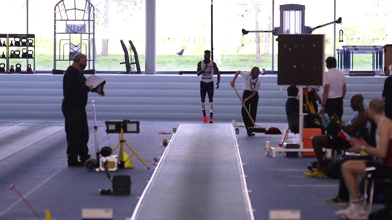 British Athletics European Indoor Selection Event: Lee Valley - Efe Uwaifo Triple Jump