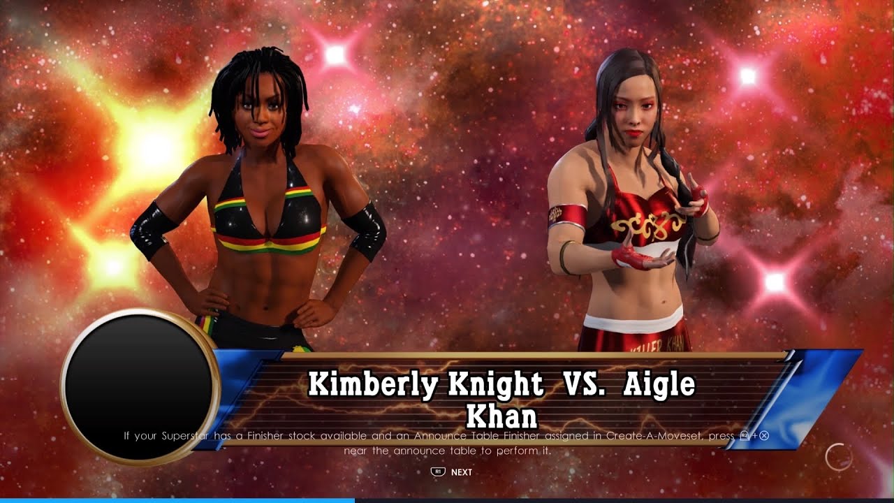 [WWE 2K22]Rumble Roses Exhibition: Kimberly Knight Vs. Aigle Khan