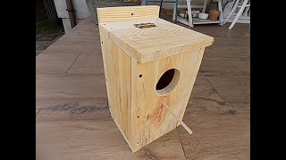 jak zrobić budkę lęgową dla ptaków, wiewiórek czy papug,iHow to make a bird house