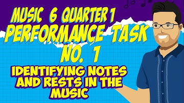 MUSIC 6 QUARTER 1 PERFORMANCE TASK NO. 1 - Identifying Notes and Rests in Music