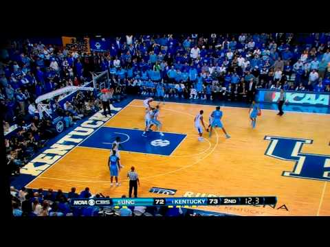 Anthony Davis HUGE Game Winning Block vs UNC North Carolina 12/03/2011