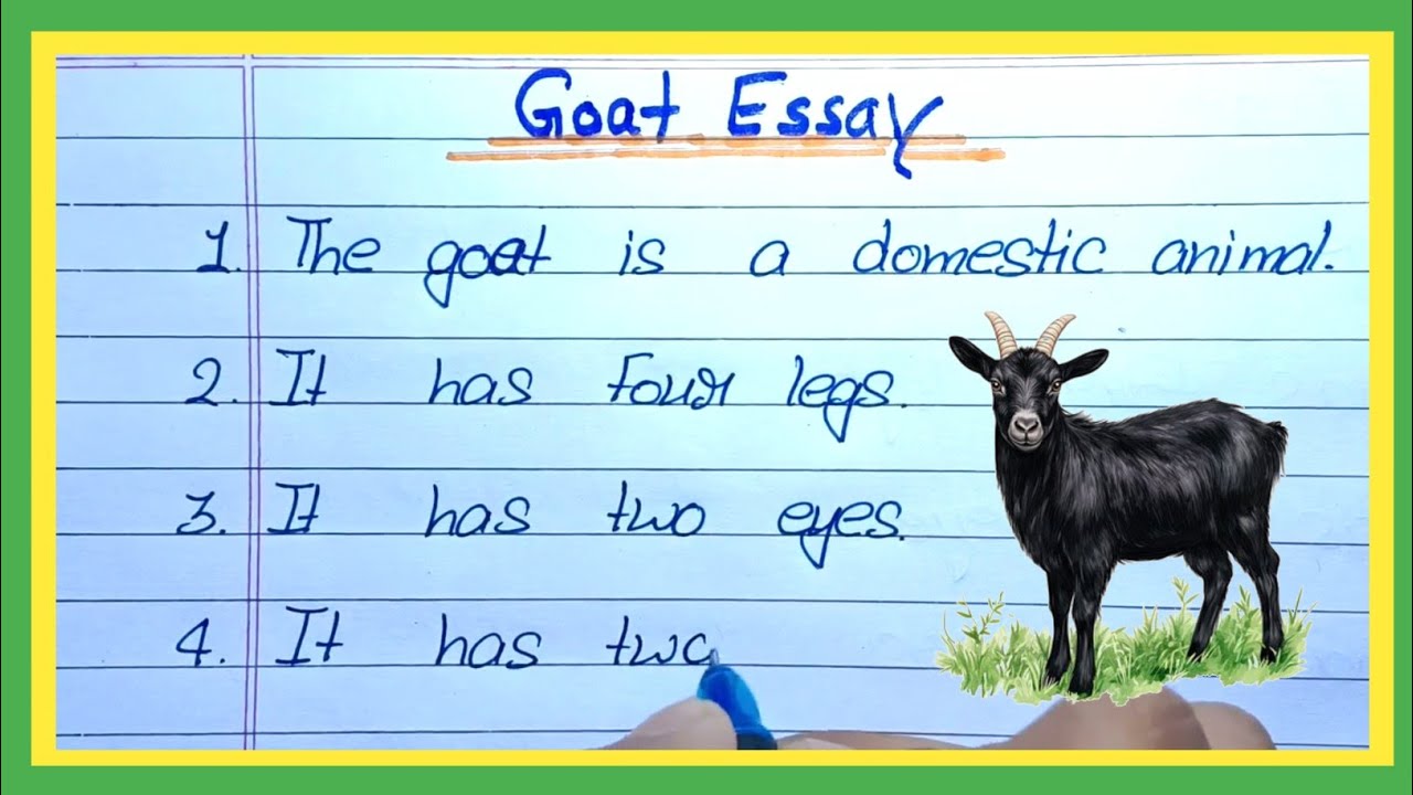 10 Lines Essay on Goat in english | 10 Lines on Goat | Essay on Goat | Goat Essay in English