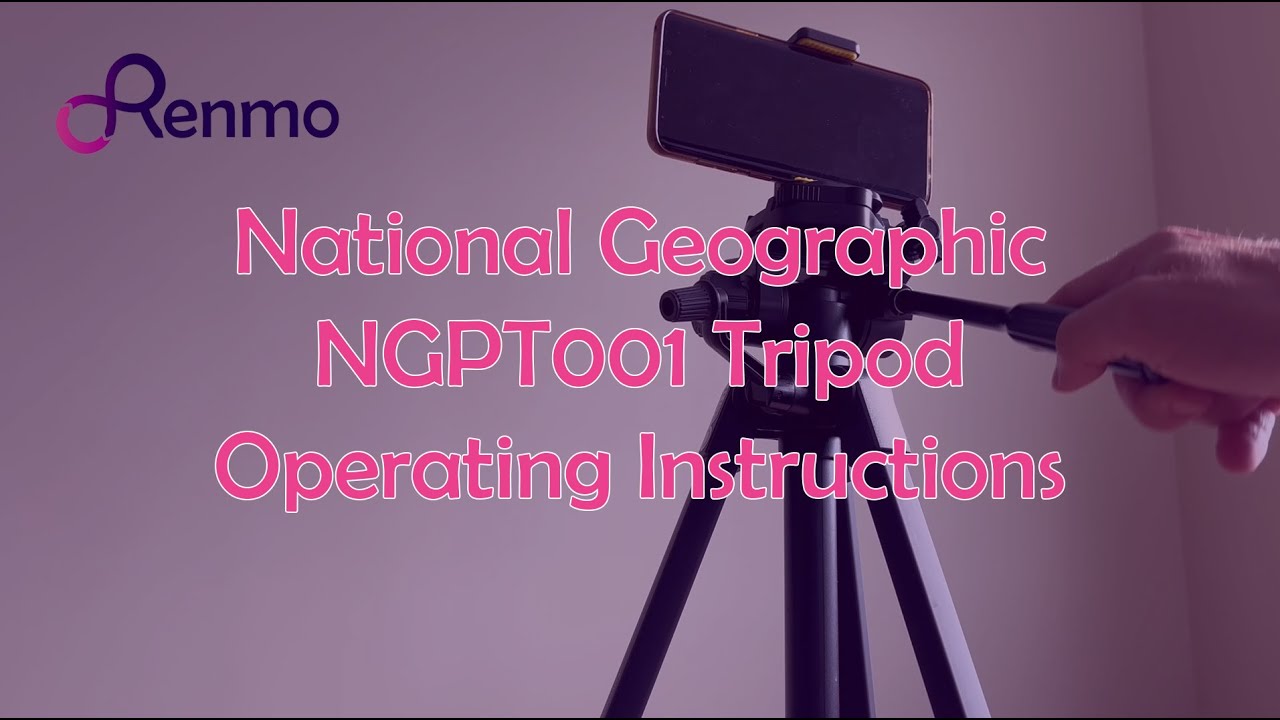 Manfrotto National Geographic NGPT001 Tripod Operating Instructions - Renmo