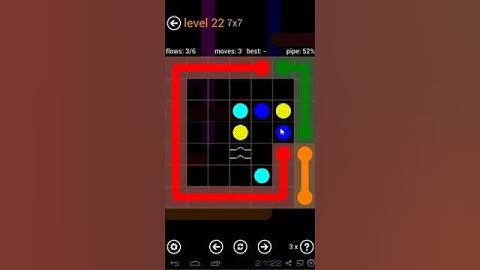 Flow Free - Bridges Pack 7 x 7 Level 22