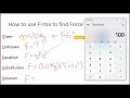 Mastering Force, Mass, and Acceleration in Physics Calculations