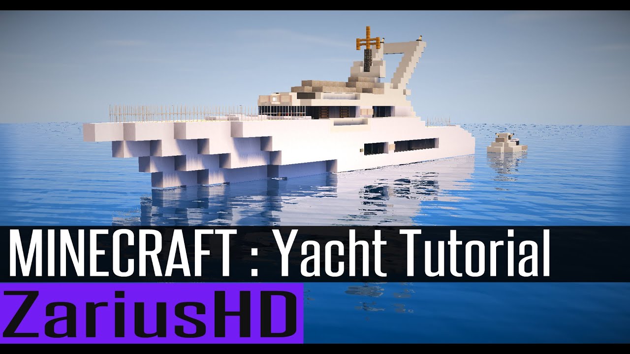 Minecraft Yacht Tutorial - How to Build : Tranquility 