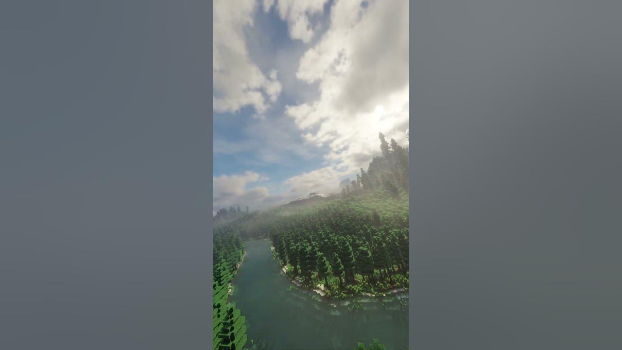 Minecraft with distant horizons mod and reterraforged youtube