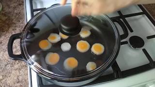 Как убрать шум в audacity. Фрагмент видео с фоновым шумом. Яйца на сковороде. #2
