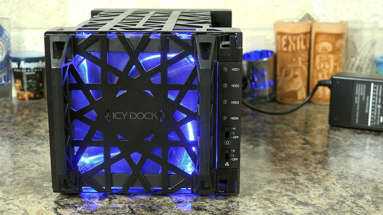 4 X Total Black Internal Icy Dock Black Vortex Mb074sp-1b Drive Enclosure
