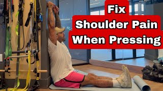 Fix Shoulder pain when doing Pressing movements !