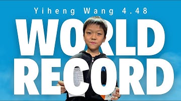 Yiheng Wang Is Unstoppable | 4.48 World Record Average Reconstruction