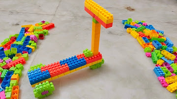 Satisfying DIY Scooter ASMR/ Building Blocks/block game/lego building fun#asmr#buildingblocks