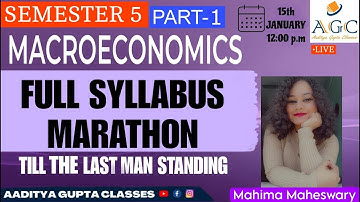 MACROECONOMICS | MARATHON | PART 1 | SEMESTER 5 | BCOM | 2025 EXAM | CALCUTTA UNIVERSITY