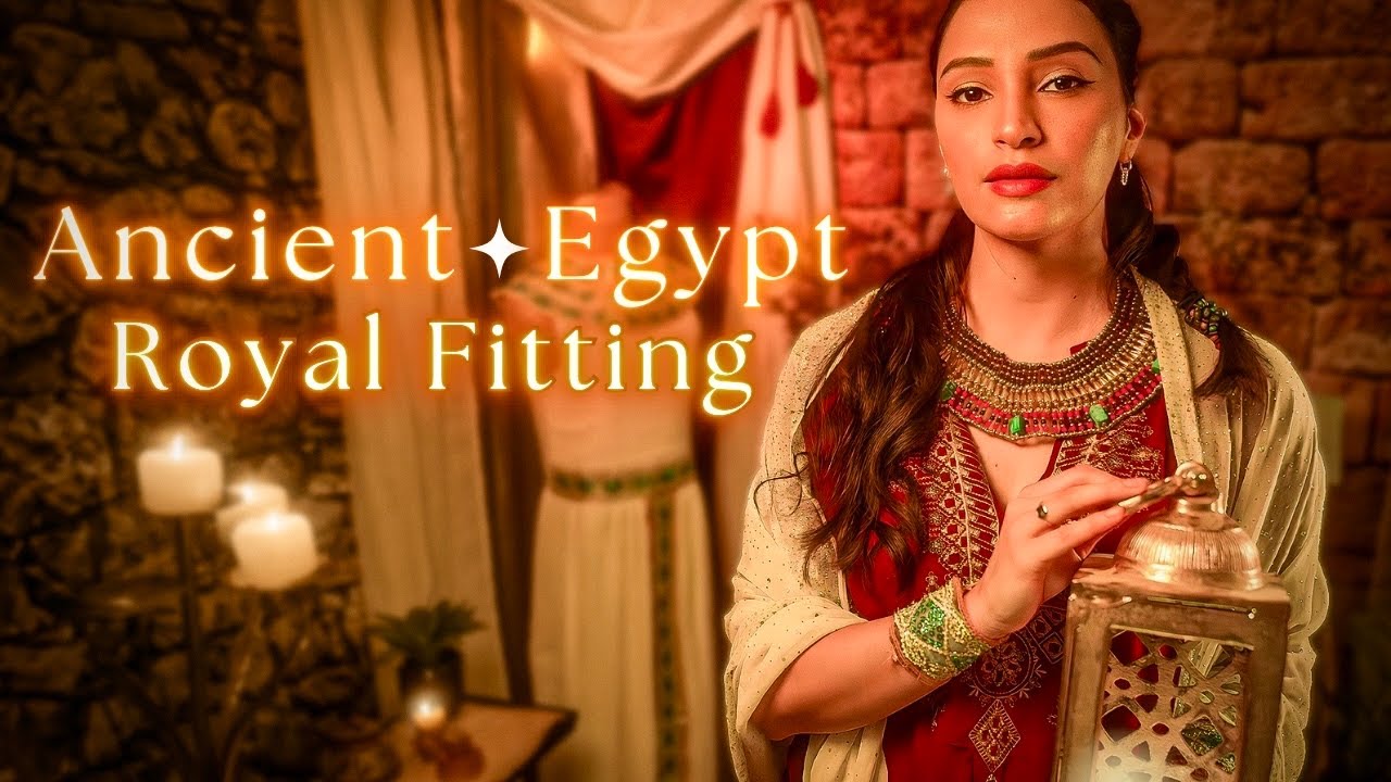 ASMR Ancient Egyptian Royal Ritual 👑 Measuring, Dressing, and Preparing You for Deep Rest