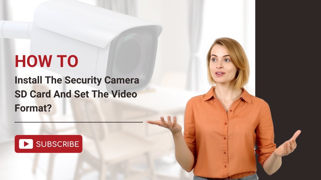 How To Install The Camera SD Card And Set The Video Format? - YouTube