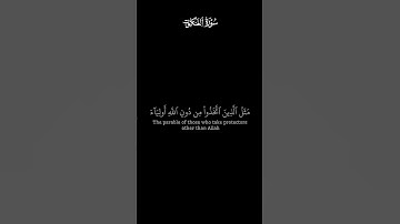 مثل الذين اتخذوا من دون الله أولياء || كروما قران شاشه سوداء || للقارئ ياسر الدوسري🌿🤍🥀