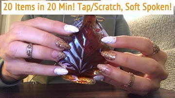 ASMR * 20 Items in 20 Minutes! * Fast Tapping/Scratching * Soft Spoken * ASMRVilla