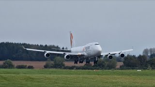 Magma Aviation Boeing 747 TF-AMI Touches Down at Kemble Cotswold Airport for Storage 10/10/23