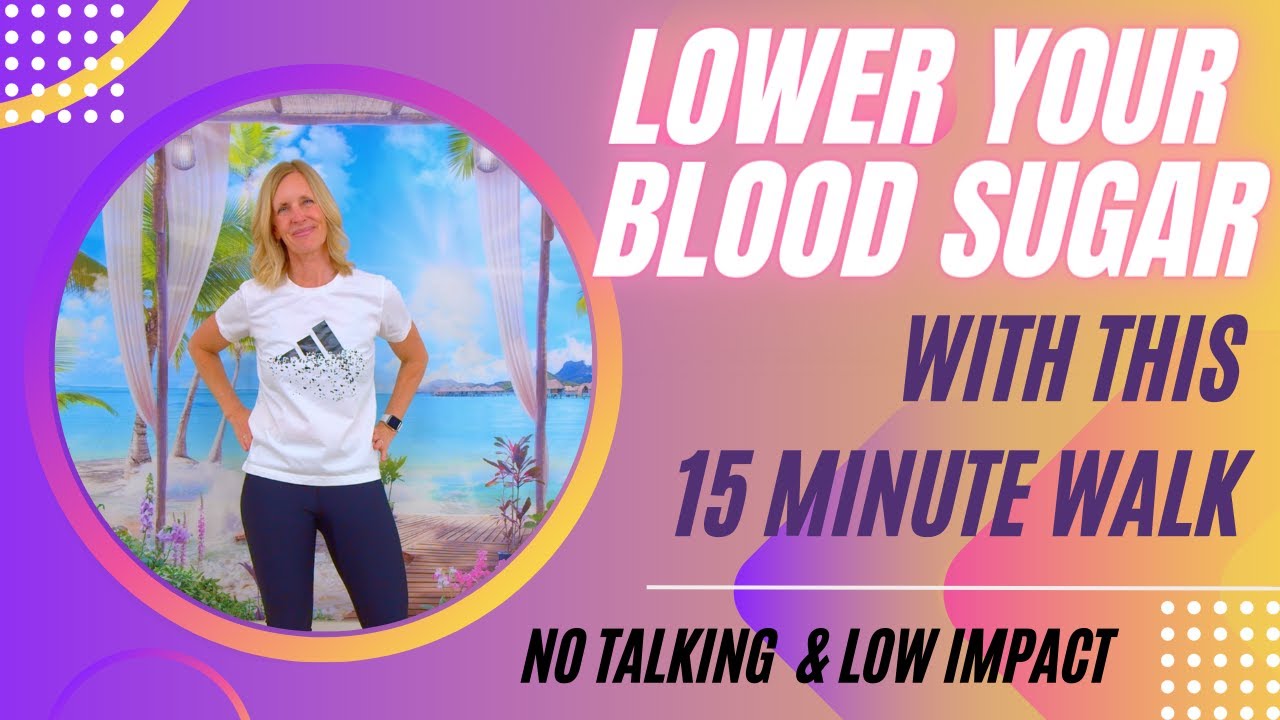 15 Minute Lower Your Blood Sugar Walk At Home Workout YouTube
