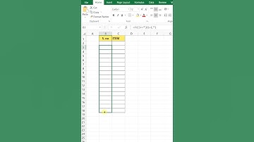 Automated Serial Number |  IF Function