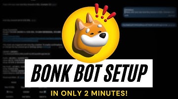 Set up Bonk Bot in 2 minutes & buy Solana Meme coins!