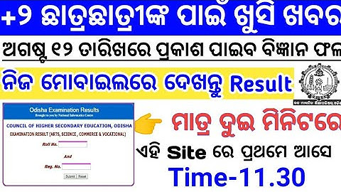 How To Check +2 Result || How To Check Chse Results || CHSE Odisha +2 Results 2020 || +2 Results