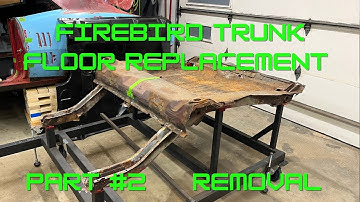 How to replace a First Generation Firebird, Camaro trunk floor pan and frame rails. Part #2 removal.