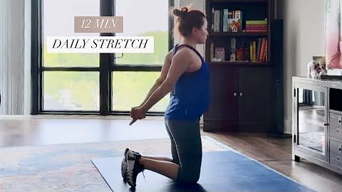 12 MIN DAILY FULL BODY STRETCH for tight muscles, mobility & flexibility