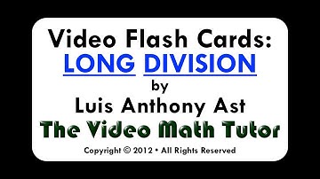 Video Flash Cards: Long Division by 5