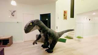 Giant Velociraptor Inflatable Costume
