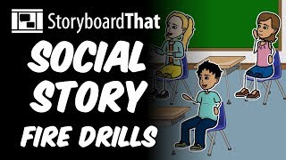 Social Story about Fire Drills by Storyboard That