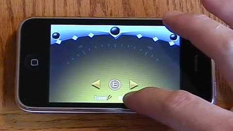 iPhone chromatic tuner demo