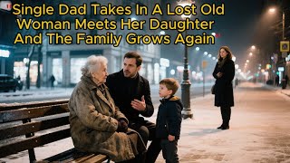 Struggling Single Dad Helps an Old Woman Ignored by All, Unaware—Her Daughter is A Millionaire