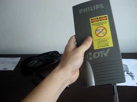 Antena Philips Amplificada 18db Sdv2940 Amplified Indoor/Outdoor para Tv Digital UHF / HDTV